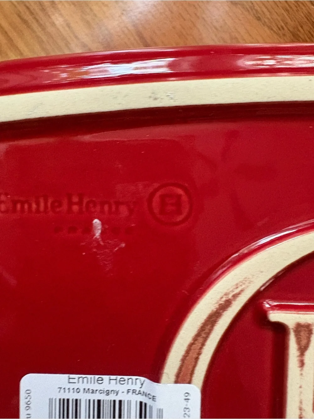 Emily Henry Red Ceramic Rectangular Baking Dish - Picture 5 of 12